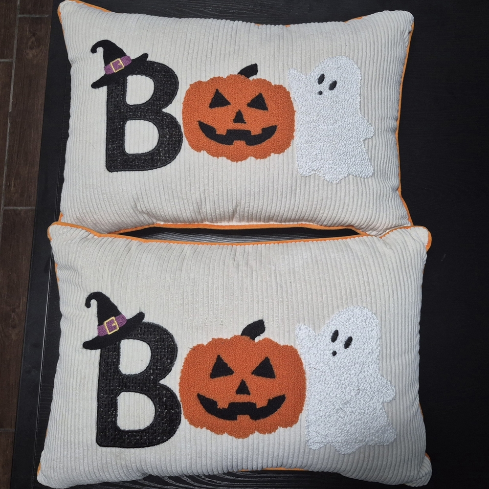 Halloween Boo Decorative Pillows